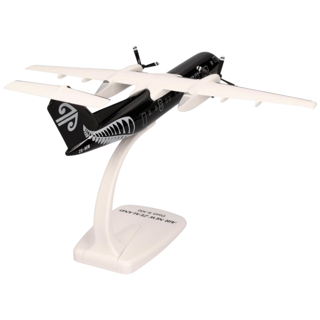 Herpa Snap-Fit Flugzeugmodell Air New Zealand Dash 8-300 "All Blacks" (1:100)